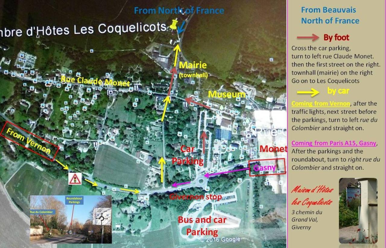 جيفرني Maison D'Hotes Les Coquelicots المظهر الخارجي الصورة